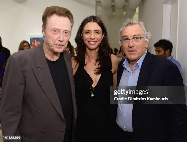 Christopher Walken, Drena De Niro and Robert De Niro attend "Remembering The Artist Robert De Niro,Sr" New York Screening After Party at The Museum...