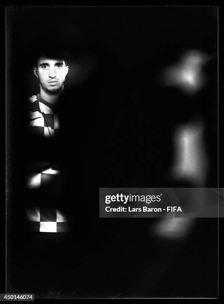 Sime Vrsaljko of Croatia poses during the official Fifa World Cup 2014 portrait session on June 5, 2014 in Salvador, Brazil.