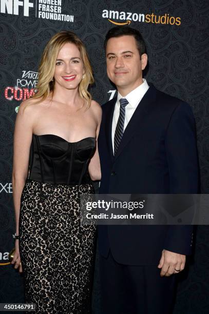 Honoree Jimmy Kimmel and writer Molly McNearney attend Variety's 4th Annual Power of Comedy presented by Xbox One benefiting the Noreen Fraser...