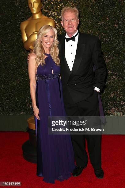 Actors Ed Begley Jr. And Rachelle Carson arrive at the Academy of Motion Picture Arts and Sciences' Governors Awards at The Ray Dolby Ballroom at...