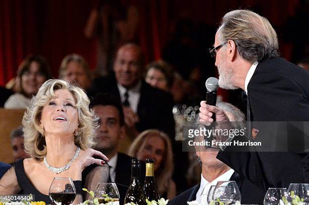 Honoree Jane Fonda and actor Peter Fonda attend the 2014 AFI Life Achievement Award: A Tribute to Jane Fonda at the Dolby Theatre on June 5, 2014 in...