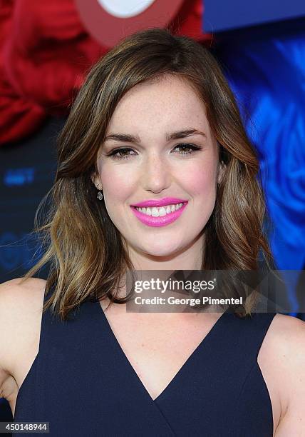 Actress Elizabeth Henstridge of Marvel's Agent Of S.H.E.L.D attends the CTV 2014 Upfront at Sony Centre for the Performing Arts on June 5, 2014 in...