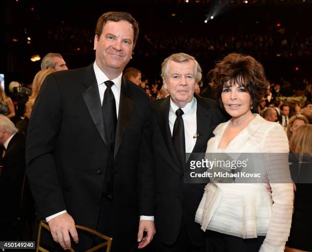 Director Todd Wagner, producer Bob Daly and songwriter Carole Bayer Sager attend the 2014 AFI Life Achievement Award: A Tribute to Jane Fonda at the...