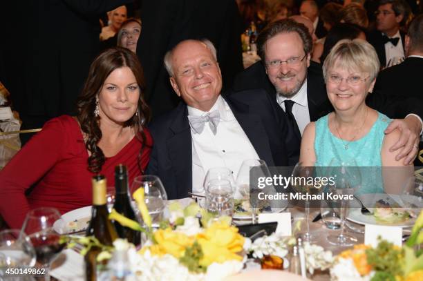 Actress Marcia Gay Harden, AFI Trustee & National Council member Brad Anderson, President and CEO of AFI Bob Gazzale, and Janet Anderson attend the...