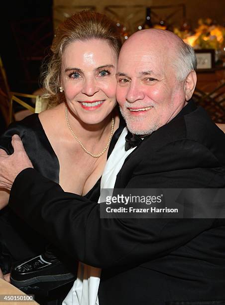 Writer Ron Kovic and Perriann Ferren attend the 2014 AFI Life Achievement Award: A Tribute to Jane Fonda at the Dolby Theatre on June 5, 2014 in...