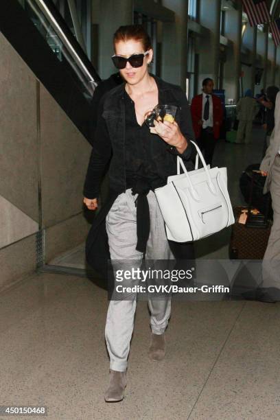 Kate Walsh seen at LAX on June 05, 2014 in Los Angeles, California.