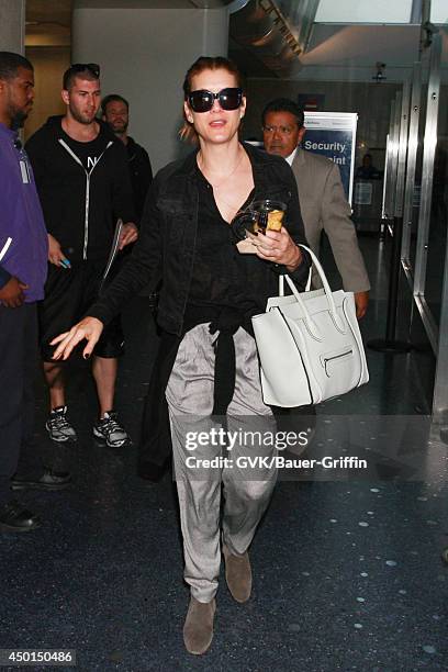 Kate Walsh seen at LAX on June 05, 2014 in Los Angeles, California.