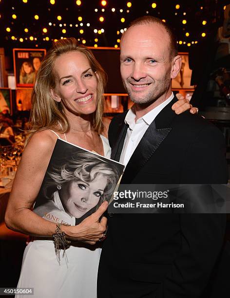Actor Andrew Howard and wife Sarah Essex attend the 2014 AFI Life Achievement Award: A Tribute to Jane Fonda at the Dolby Theatre on June 5, 2014 in...