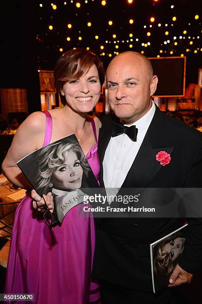 Filmmaker Louise Salter and BAFTA/LA Chair of the Board/Screen International Nigel Daly attend the 2014 AFI Life Achievement Award: A Tribute to Jane...