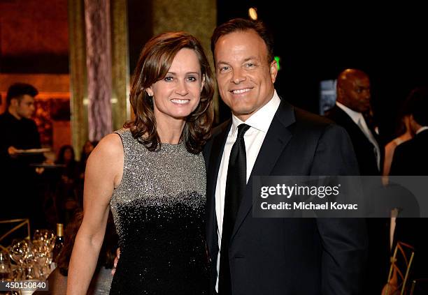 Trustee Katie Bayne and Sam Bayne attend the 2014 AFI Life Achievement Award: A Tribute to Jane Fonda at the Dolby Theatre on June 5, 2014 in...