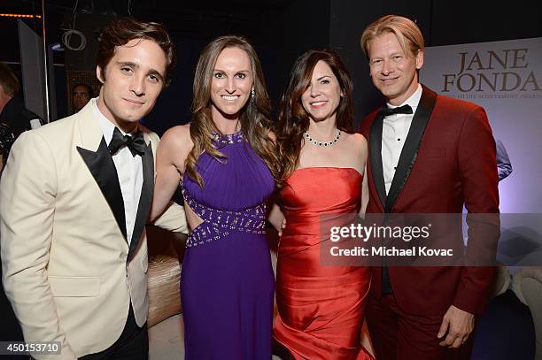 Actor Diego Boneta , Executive Vice President & Chief Operating Officer at Chello Latin America Marcello Coltro , and guests attend the 2014 AFI Life...