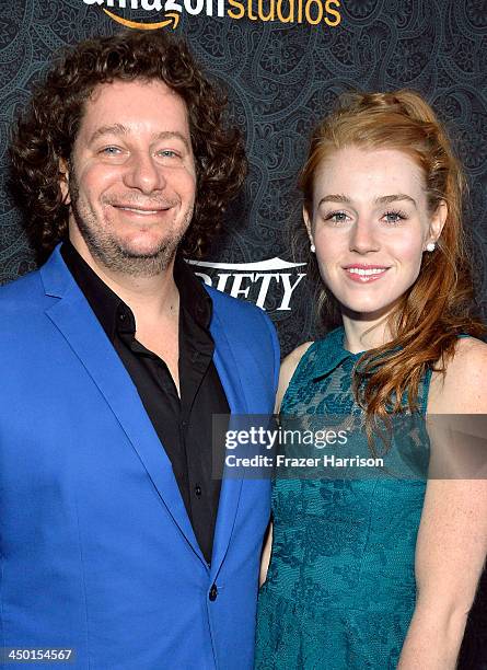 Host Jeff Ross and Kate Blanch attend Variety's 4th Annual Power of Comedy presented by Xbox One benefiting the Noreen Fraser Foundation at Avalon on...