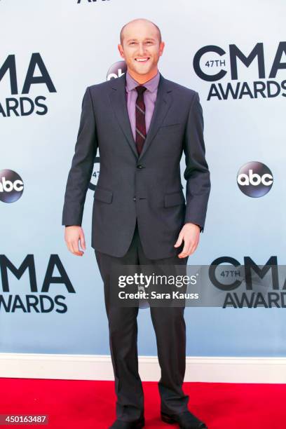 Cole Swindell attends the 47th annual CMA Awards at the Bridgestone Arena on November 6, 2013 in Nashville, Tennessee.