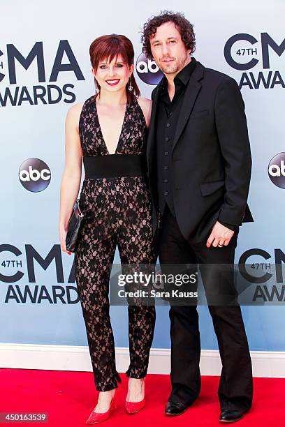 Julia Hoge and Will Hoge attend the 47th annual CMA Awards at the Bridgestone Arena on November 6, 2013 in Nashville, Tennessee.