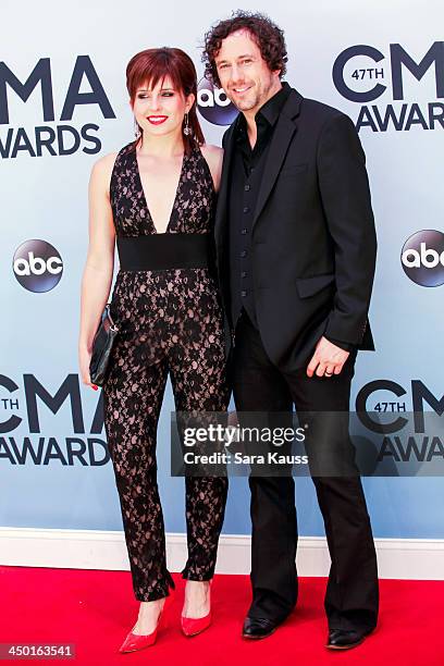 Julia Hoge and Will Hoge attend the 47th annual CMA Awards at the Bridgestone Arena on November 6, 2013 in Nashville, Tennessee.