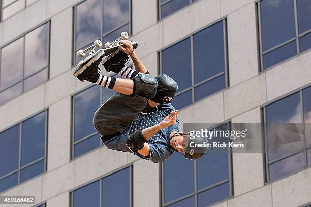 Tony Hawk participates in the Tony Hawk & Friends Demo during Day 1 of X Games Austin on June 5, 2014 in Austin, Texas.