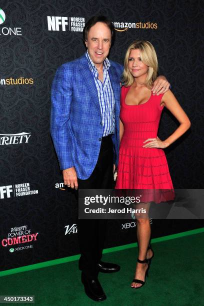 Kevin Nealon and Susan Yeagley arrive at Variety's 4th Annual Power of Comedy at the Avalon on November 16, 2013 in Hollywood, California.