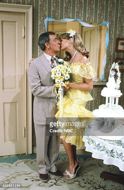 The Wedding: Part 1" Episode 3 -- Pictured: Ken Berry as Vinton Harper, Dorothy Lyman as Naomi Oates Harper --