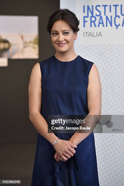 Giovanna Mezzogiorno attends the Chevalier Des Arts Et Des Lettres Award ceremony on June 6, 2014 in Milan, Italy.