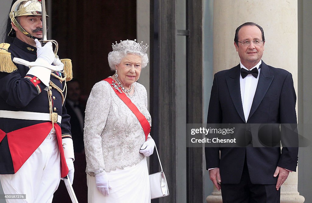 Queen Elizabeth II On Official Visit In Paris : Day Two