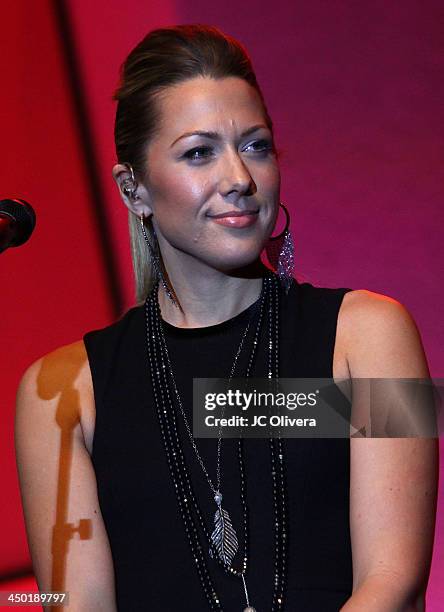 Singer Colbie Caillat performs on stage at The Los Angeles Police Protective League Eagle & Badge Foundation's 12th Anniversary 'In The Line Of Duty'...