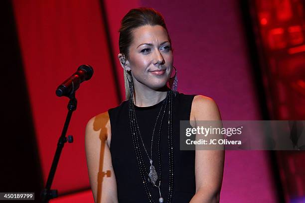 Singer Colbie Caillat performs on stage at The Los Angeles Police Protective League Eagle & Badge Foundation's 12th Anniversary 'In The Line Of Duty'...