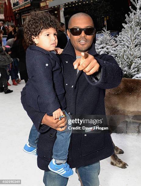 Noel Clarke attends Disney's "Frozen" celebrity screening at the Odeon Leicester Square on November 17, 2013 in London, England.