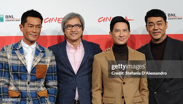 Louis Koo, Benny Chan, Nick Cheung and Sean Lau attend the 'Sou Duk' Photocall during The 8th Rome Film Festival on November 17, 2013 in Rome, Italy.