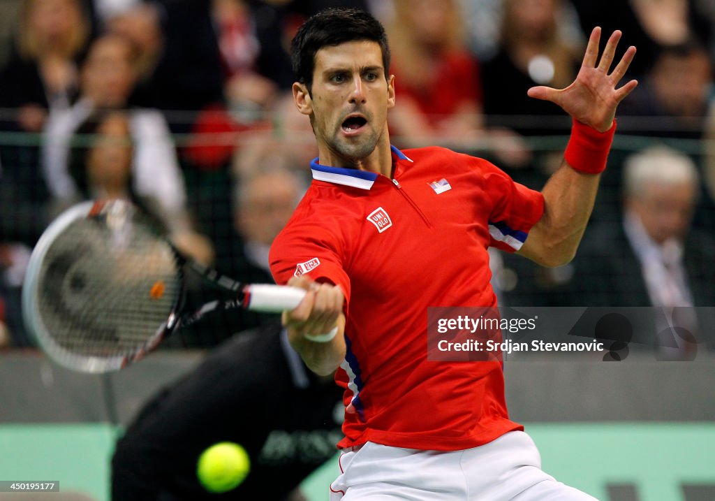 Serbia v Czech Republic - Davis Cup World Group Final: Day Three