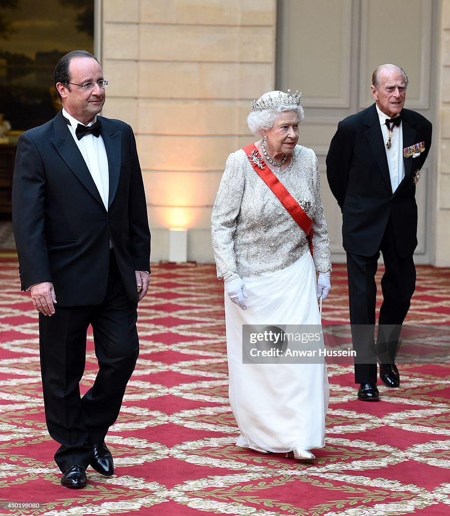 Queen Elizabeth II On Official Visit In Paris : Day 2