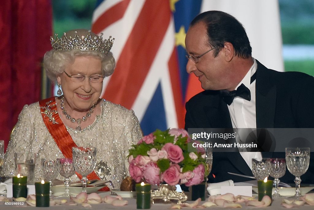 Queen Elizabeth II On Official Visit In Paris : Day 2