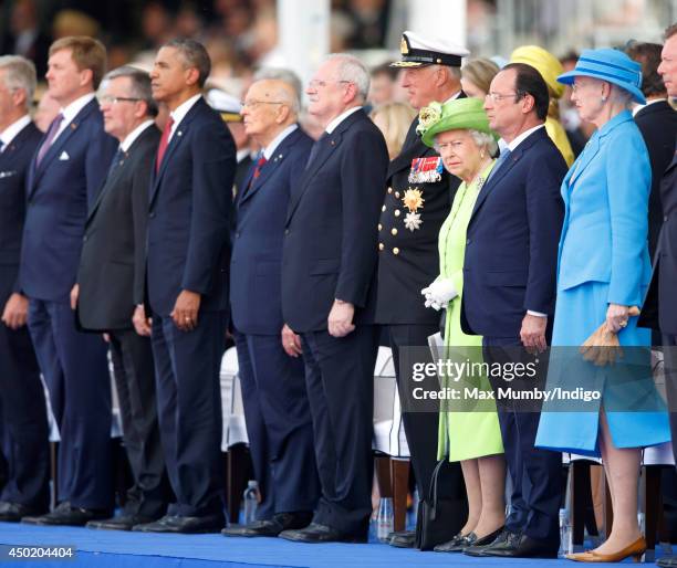 King Willem-Alexander of The Netherlands, Polish President Bronislaw Komorowski, U.S. President Barack Obama, Italian President Giorgio Napolitano,...