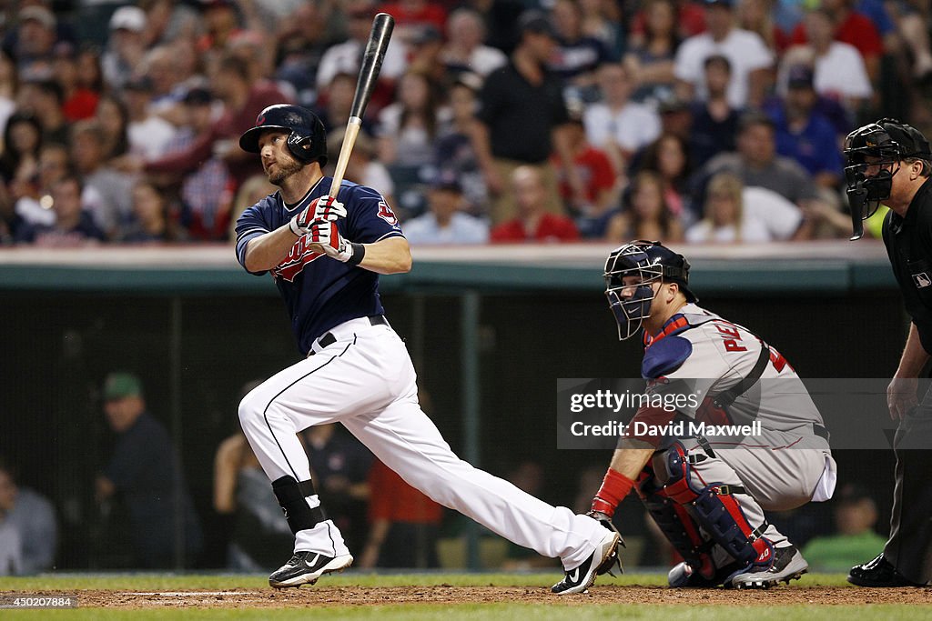 Ryan Raburn Automatic Ryan Raburn of the Cleveland Indians bats against the Boston Red Sox ...