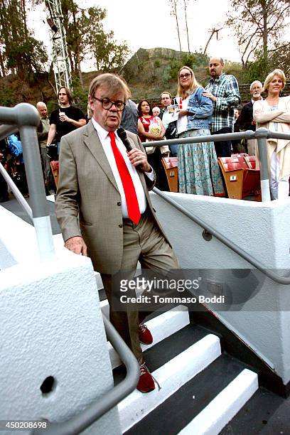 Author/ radio personality Garrison Keillor attends the a Prairie Home Companion helt at The Greek Theatre on June 6, 2014 in Los Angeles, California.