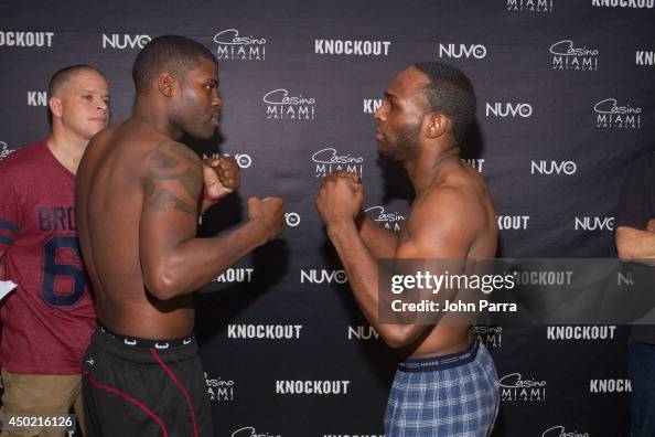 Boxer Idel Torrente vs Howard Reece attend the weigh-in for NUVOtv ...