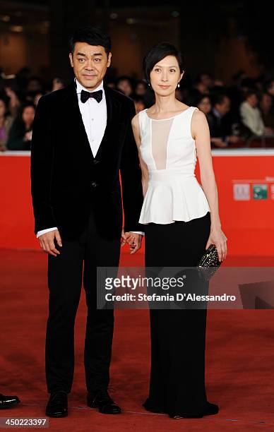 Sean Lau and Amy Kwok attend the 'Sou Duk' Premiere during The 8th Rome Film Festival on November 17, 2013 in Rome, Italy.