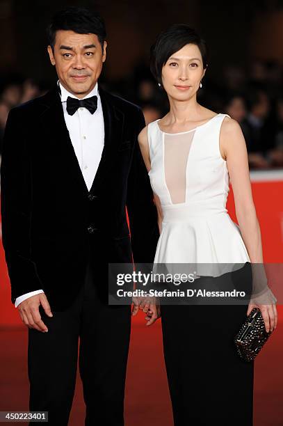 Sean Lau and Amy Kwok attend the 'Sou Duk' Premiere during The 8th Rome Film Festival on November 17, 2013 in Rome, Italy.