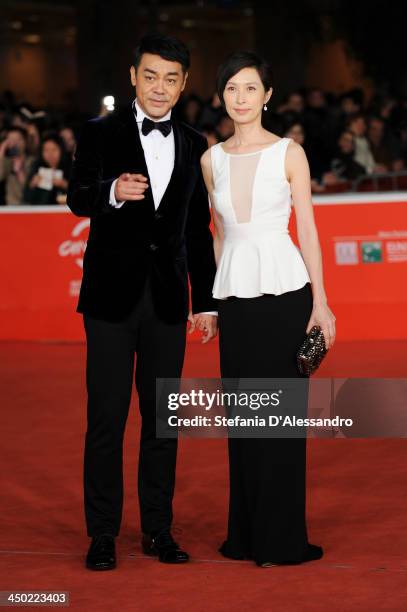 Sean Lau and Amy Kwok attend the 'Sou Duk' Premiere during The 8th Rome Film Festival on November 17, 2013 in Rome, Italy.