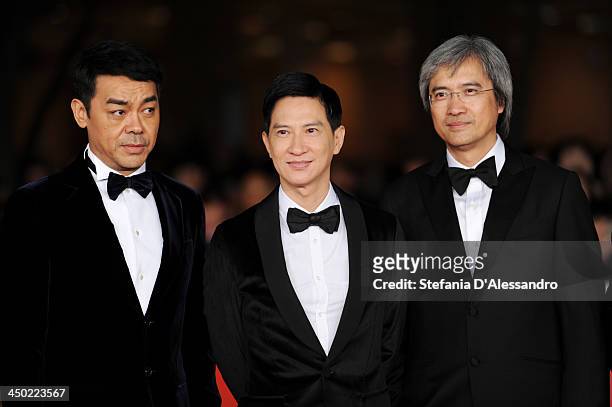 Sean Lau, Nick Cheung and Benny Chan attend the 'Sou Duk' Premiere during The 8th Rome Film Festival on November 17, 2013 in Rome, Italy.