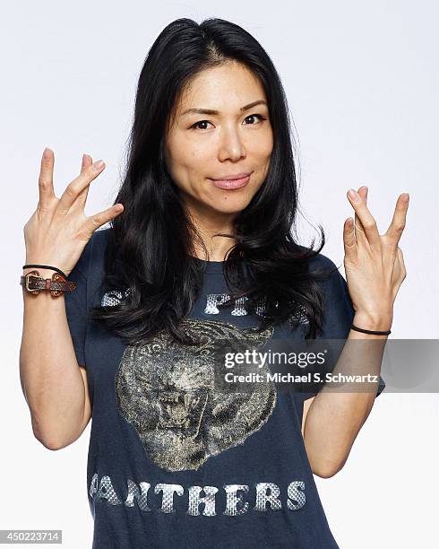 Comedian Aiko Tanaka poses after her performance at The Ice House Comedy Club on June 6, 2014 in Pasadena, California.