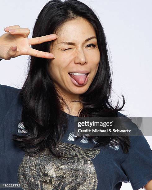 Comedian Aiko Tanaka poses after her performance at The Ice House Comedy Club on June 6, 2014 in Pasadena, California.