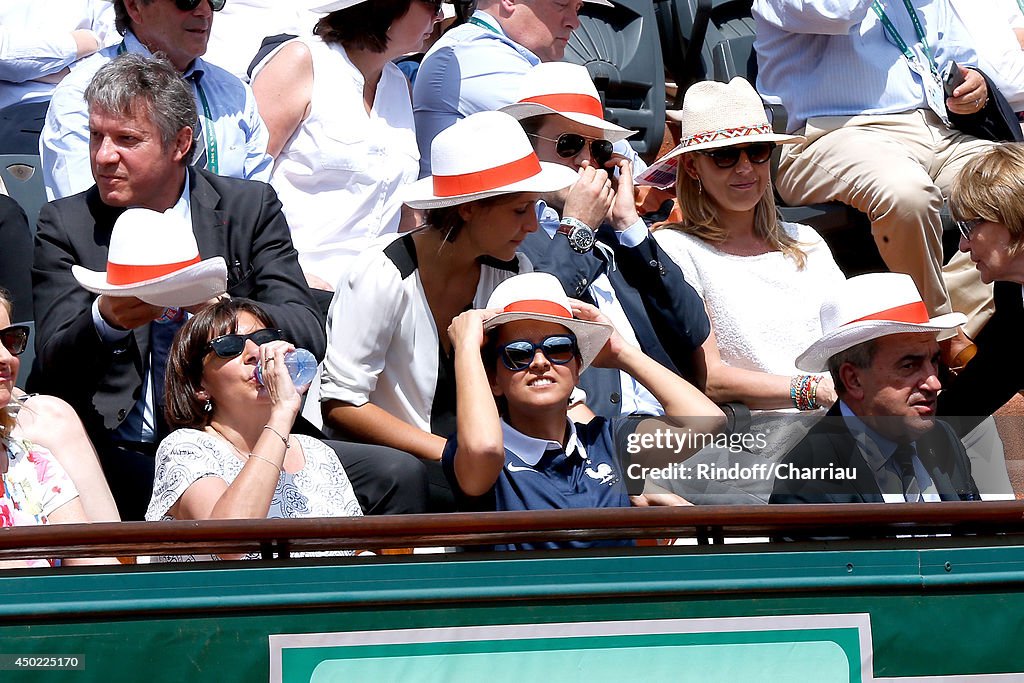 Celebrities At French Open 2014 : Day 14