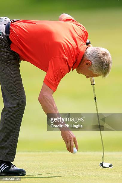 Andrew Murray of England in action during the third round of the ISPS Handa PGA Seniors Championship played at Stoke by Nayland Hotel Golf & Spa on...