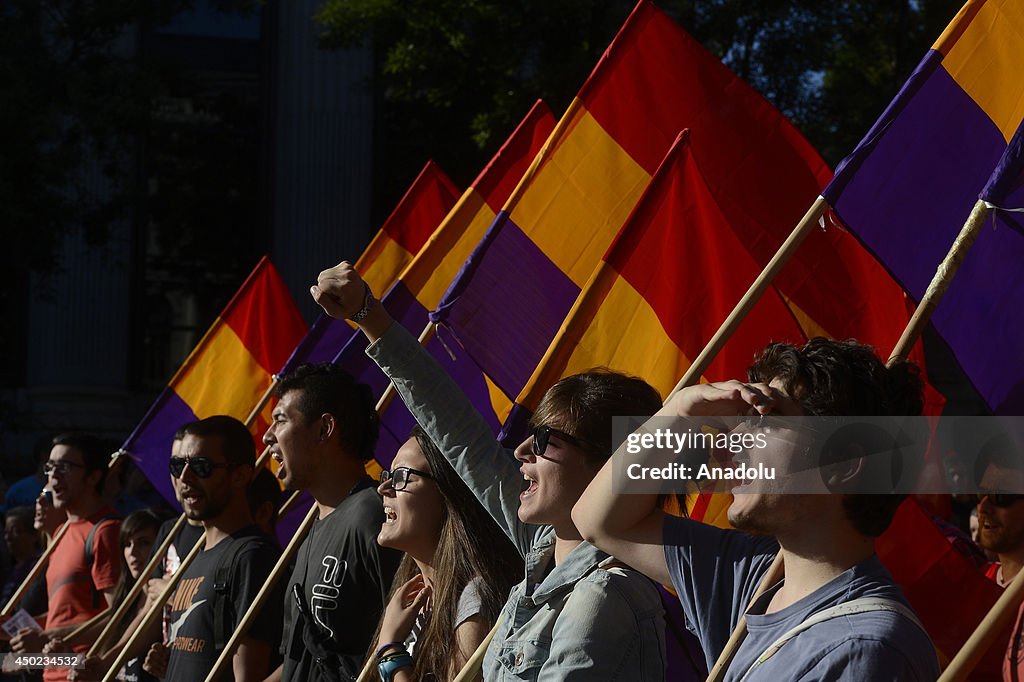 Protests in Spain after King Juan Carlos' decision for his reign