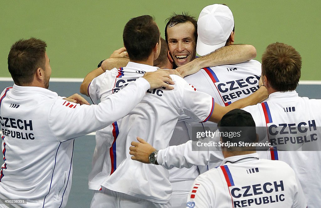 Serbia v Czech Republic - Davis Cup World Group Final: Day Three