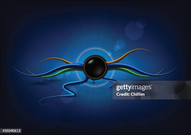 abstract background - multiple exposure movement stock illustrations