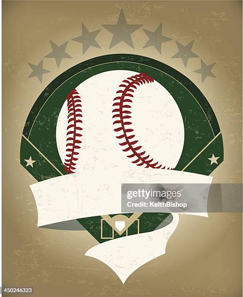 ilustraciones, imágenes clip art, dibujos animados e iconos de stock de banner de fondo grunge de béisbol - superestrella deportista