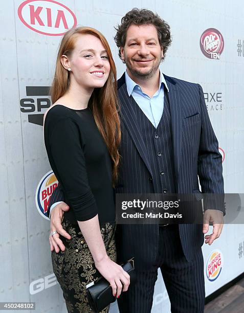 Comedian Jeff Ross and Kate Blanch attend Spike TV's "Guys Choice 2014" at Sony Pictures Studios on June 7, 2014 in Culver City, California.