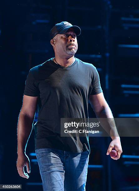 Darius Rucker performs during the 2014 CMA Festival at LP Field on June 7, 2014 in Nashville, Tennessee.