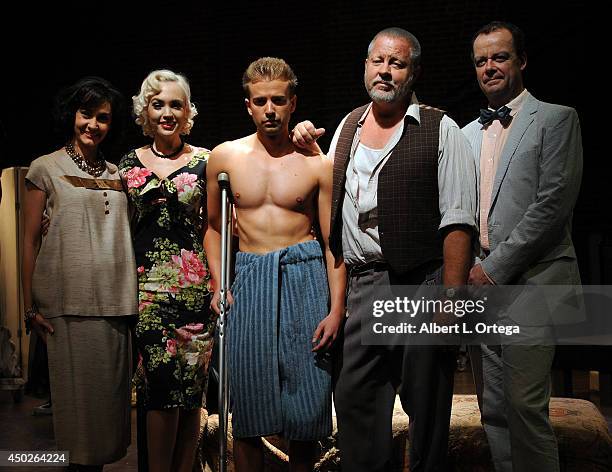 Actors Gaby Eubank, Emily Low, Anton Troy; John Lacy and Brian Finney of The Actor's Gang at Tennessee William's "Cat On A Hot Tin Roof" Special...